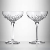 Lismore Essence Champagne Saucer, Pair